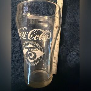COCA-COLA 75TH ANNIVERSARY SET OF FOUR GLASSES - VINTAGE